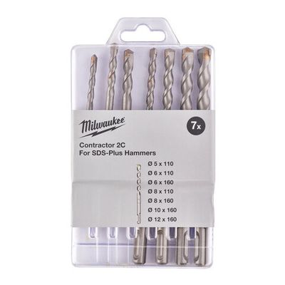 Набор буров Milwaukee Contractor  SDS+ 7 шт