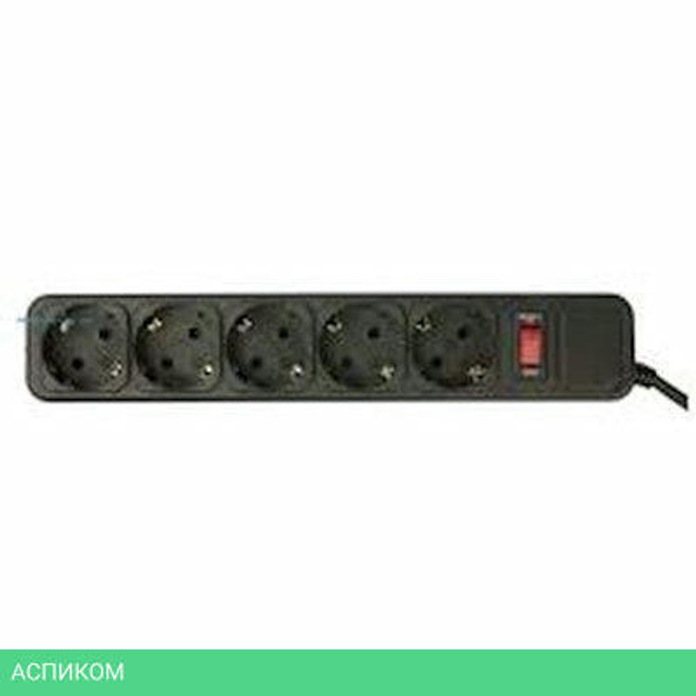 Сетевой фильтр PC Pet AP01006-5-BK черный