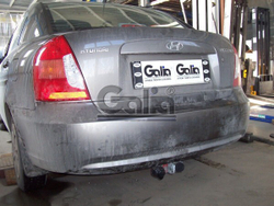 Фаркоп оцинкованный Galia H071A для Hyundai Accent 2006-2010(паспорт и сертификат в комплекте)(без электрики)