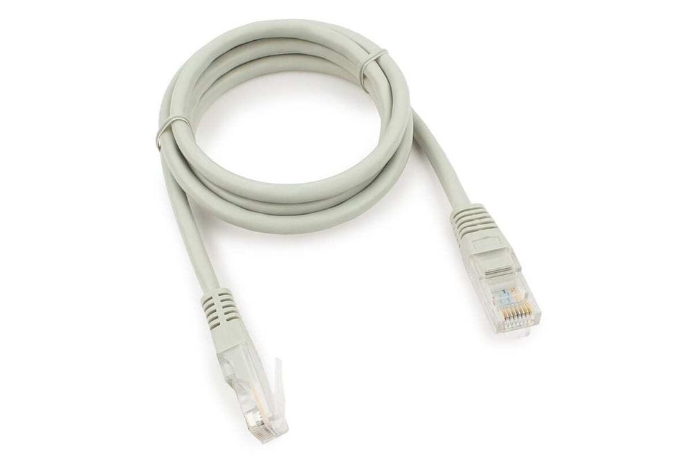 Cablexpert PP10-1M медный UTP кат.5e, 1м, разъем RJ-45 серый Патч-корд