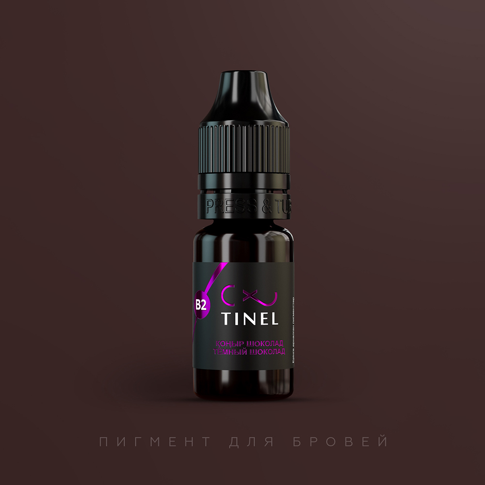 Купить пигмент для татуажа Tinel B2 Темный шоколад