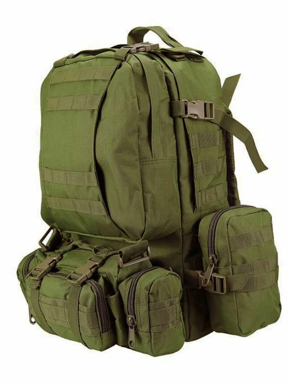 Рюкзак тактический с подсумками оливковый 50л