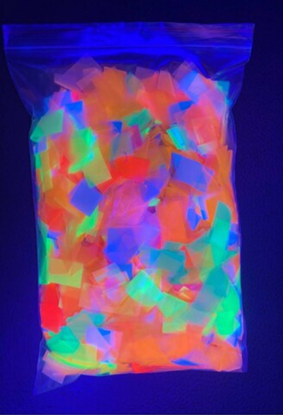 Конфетти МИКС НЕОНОВОЕ 1 кг, Пэт 20х50мм