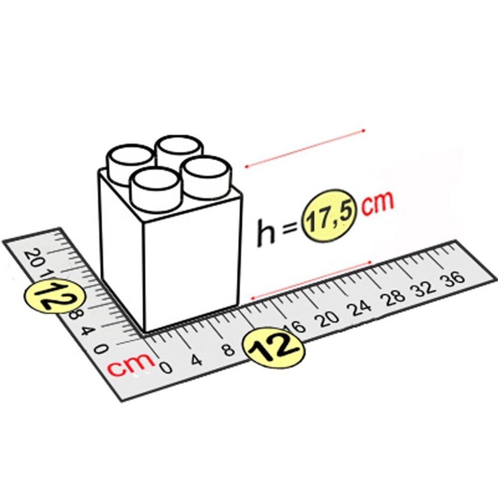 Элемент высокий 12x12x17,5 см для конструктора 10"