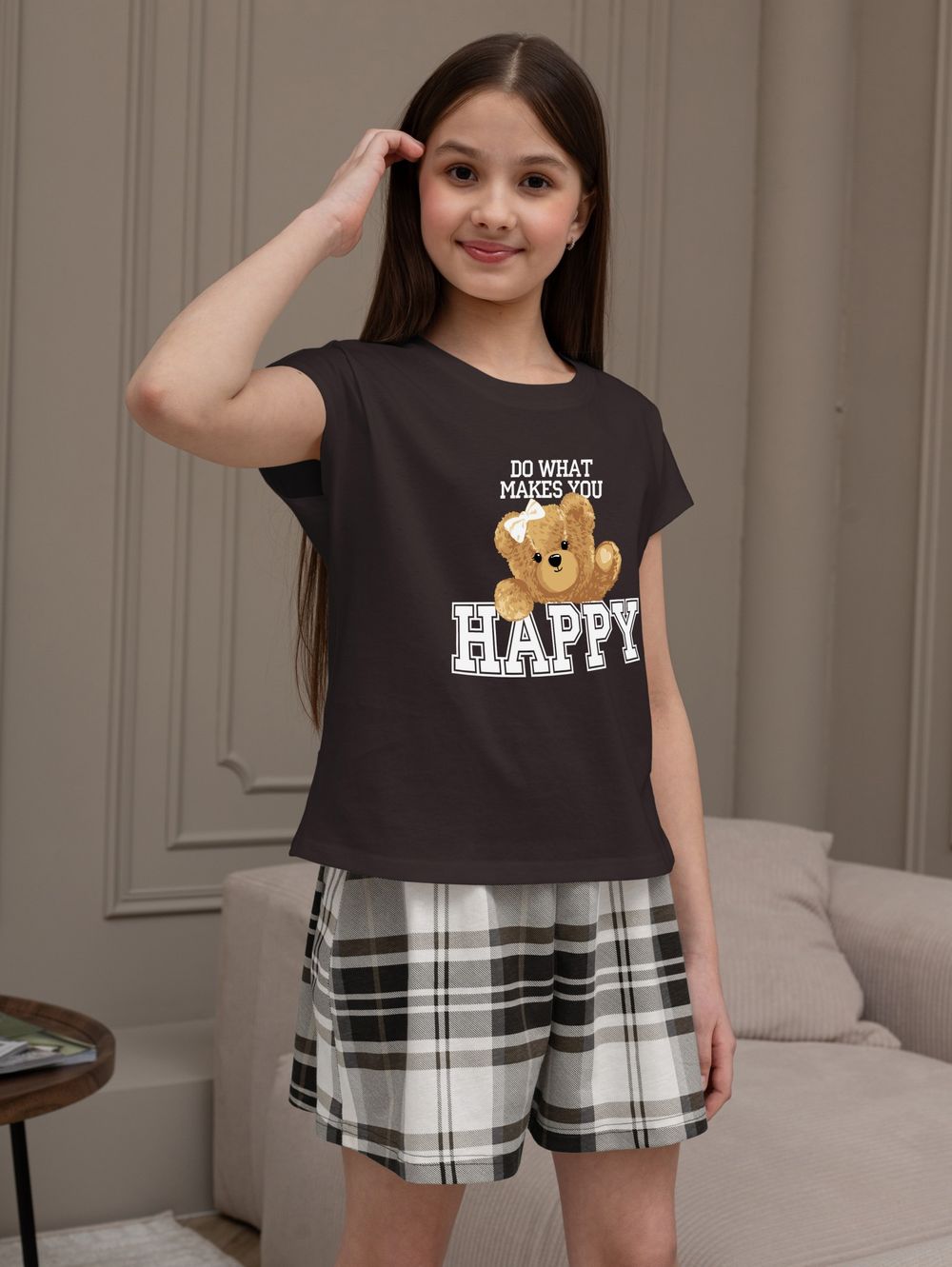 Костюм для девочки Мишель-2 Виотекс КОРИЧНЕВЫЙ