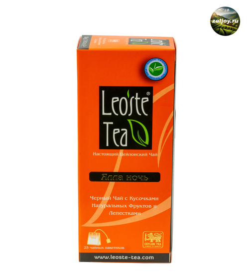 Чай Леосте Ялла Ночь черный с доб. 25 пак