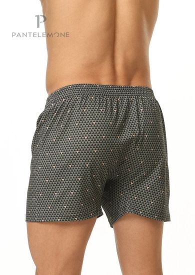 Трусы мужские семейные Pantelemone PMB-412, треугольники серо-зеленые