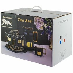 Lenardi 106-178 Чайный сервиз 10пр. 270 мл в под.уп.(х4)Фарфор