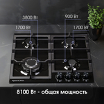 Газовая варочная панель Zigmund & Shtain G 14.6 B