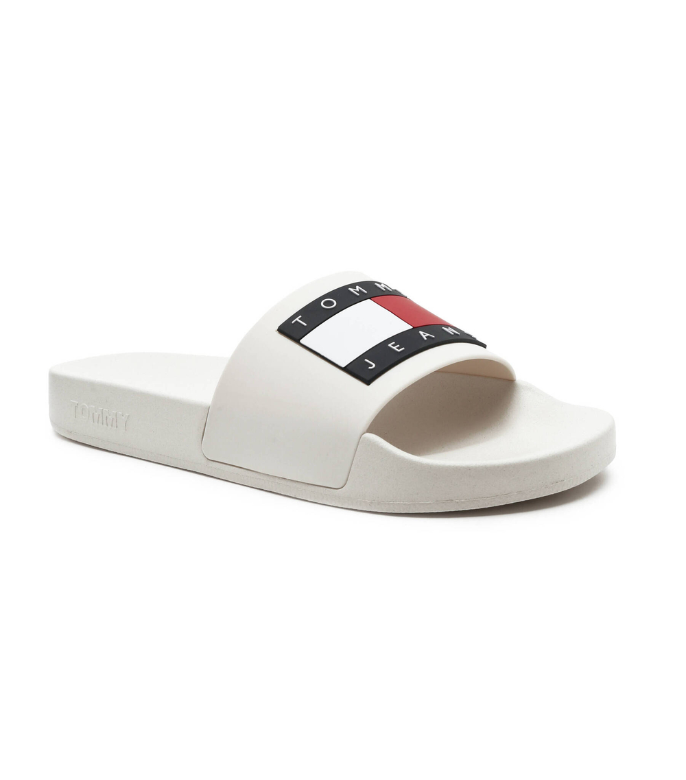 Шлепанцы TOMMY JEANS FLAG POOL SLD ESS Tommy Jeans - белый(EN0EN02115)