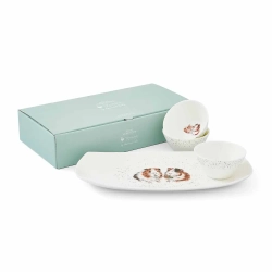 Royal Worcester Wrendale Designs Набор мисок на подносе 3+1 9 см