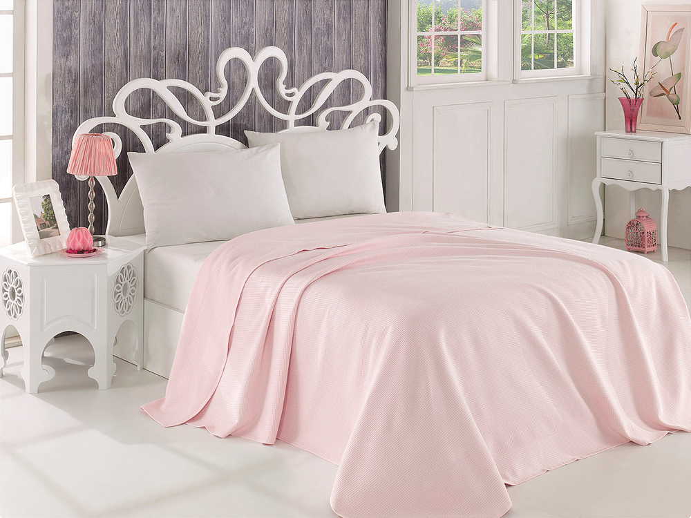 Простыня махровая 160х220 Sofi De MarkO Marta светло-розовая