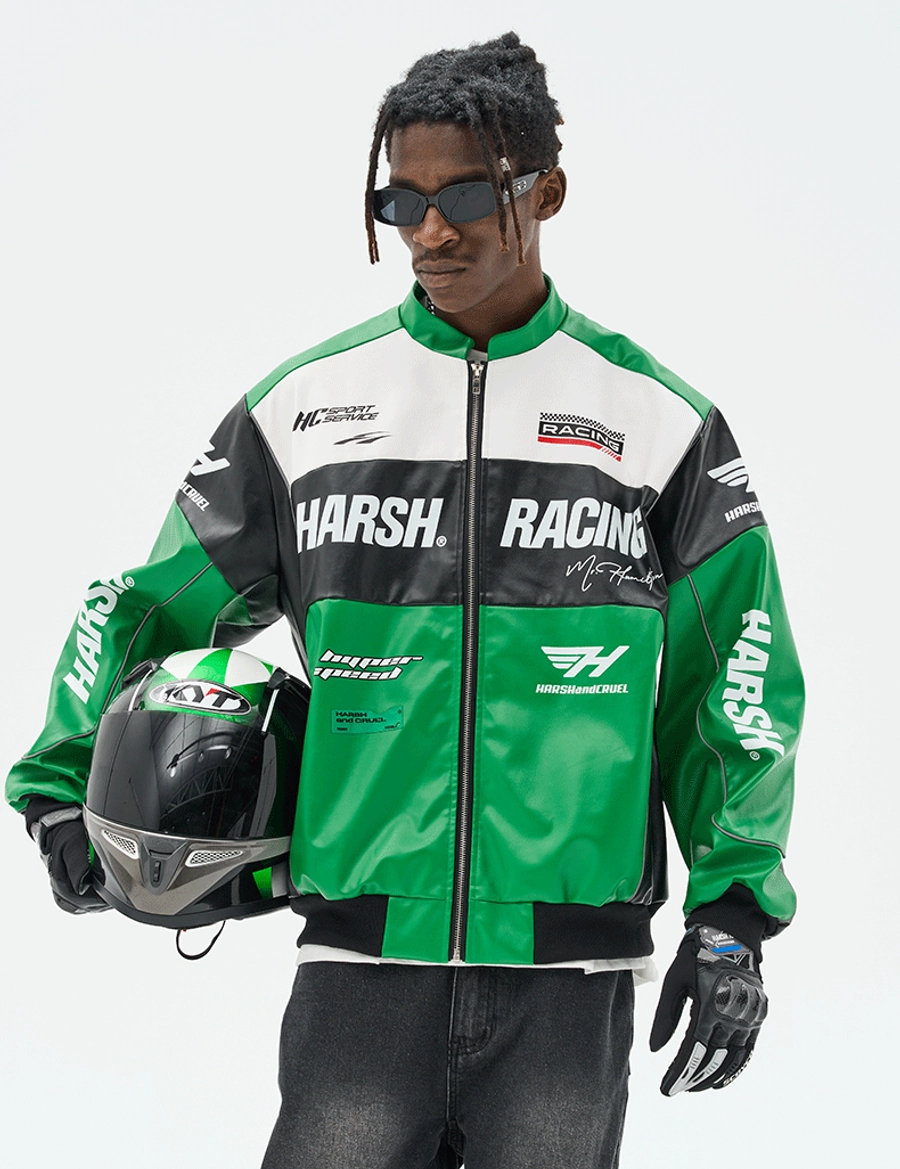 Куртка HARSHandCRUEL "Racing" V2 Leather Jacket