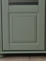 Комод 91х42х125, Susanna, я ящиками для вещей одежды игрушек, в прихожую гостиную детскую, массив сосны, зеленый, Dipriz