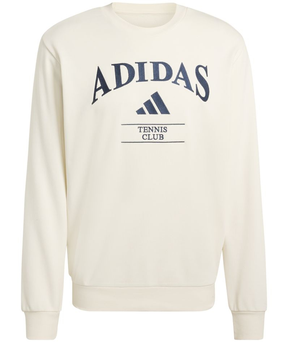 Куртка теннисная Adidas Heritage Graphic Club Crew - chalk white/dark blue