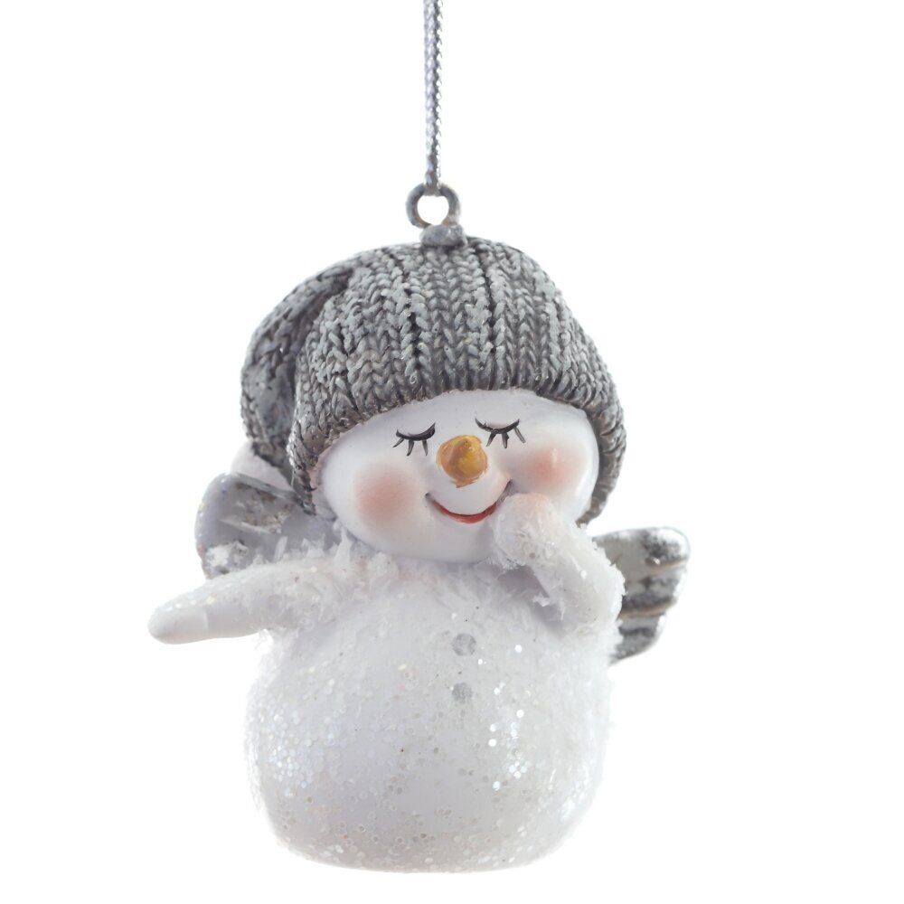 GAEM Фигурка декоративная подвесная "Снеговик", L4,5 W4 H5,5 см, 2в.