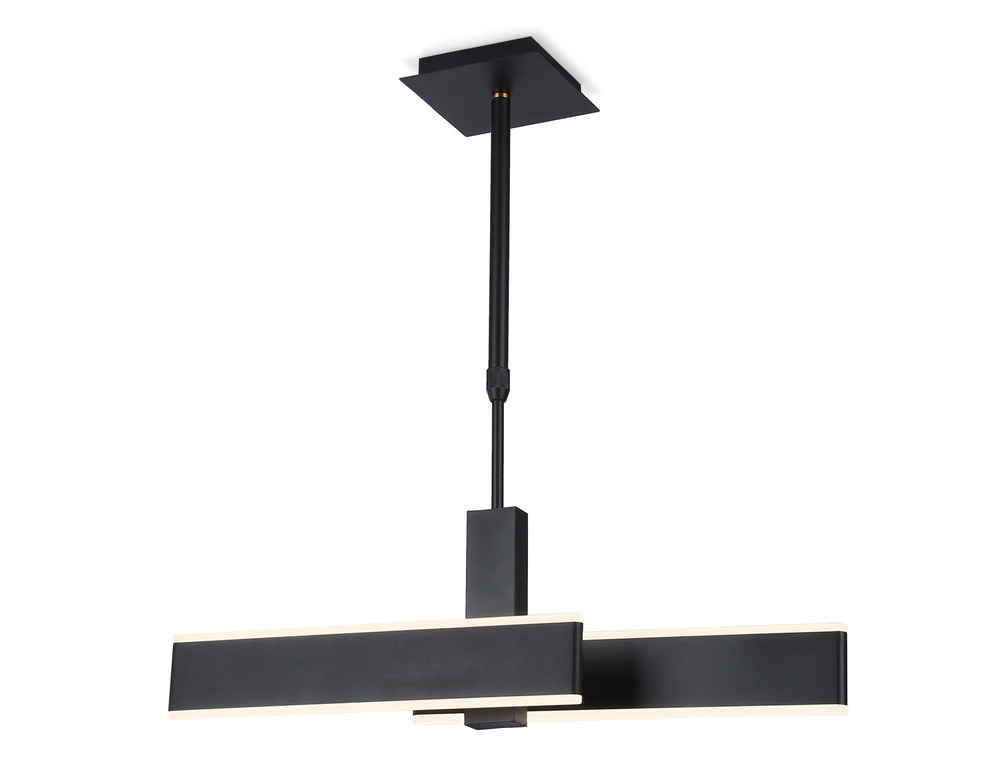 Подвесной светодиодный светильник FA6667 BK черный 42W 3000K-6400K 640*30*900 (Без ПДУ)