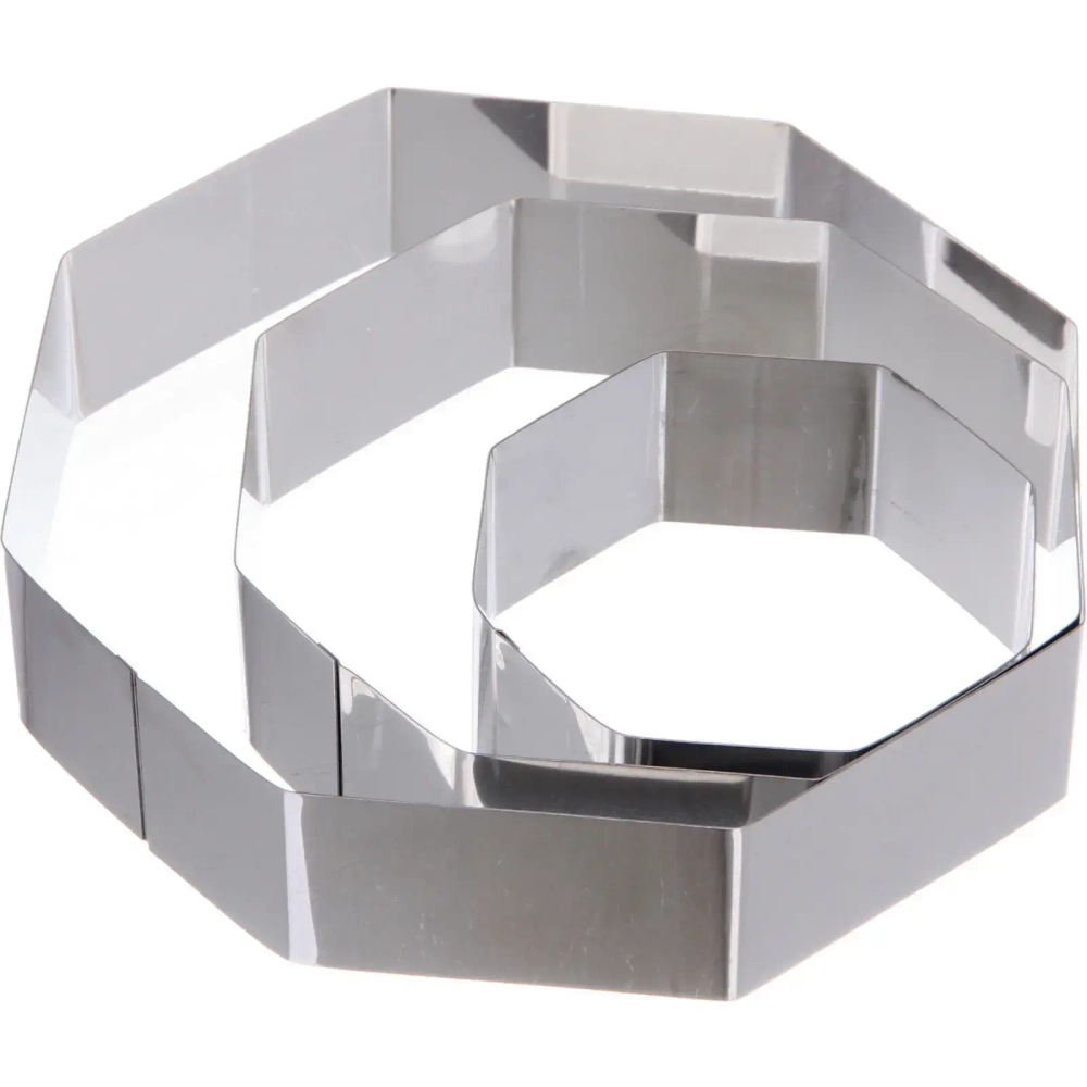 Форма для выпечки в наборе 3шт «Многогранник» (20*4,5см, 15*4,5см, 10*4,5см)