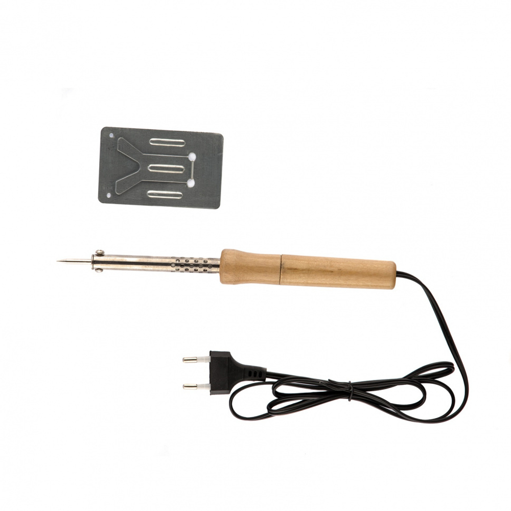 Паяльник с ручкой из дерева, 30 Вт// Sparta