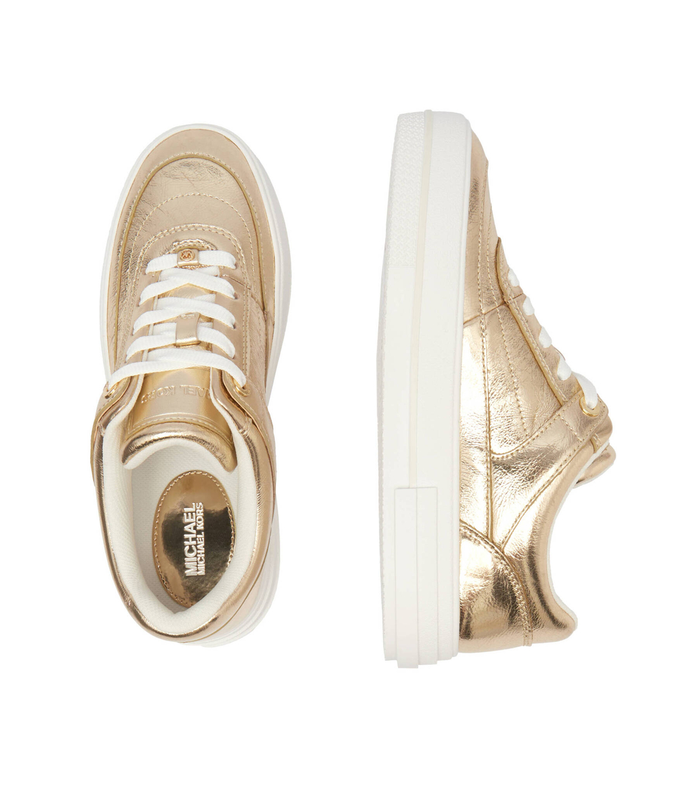 Кожаные кроссовки aurora Michael Kors - золотой(43T4AUFS1M)