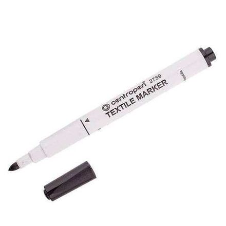 Маркер для ткани Centropen Textile, 1,8 мм, чёрный, круглый