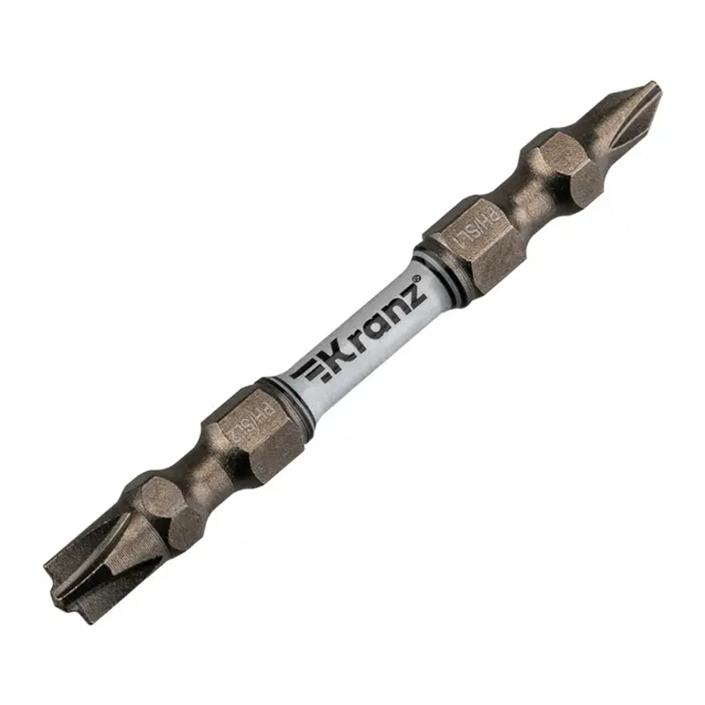 Бита для шуруповерта PH/SL1 x PH/SL2х65 мм (2 шт/уп) KRANZ