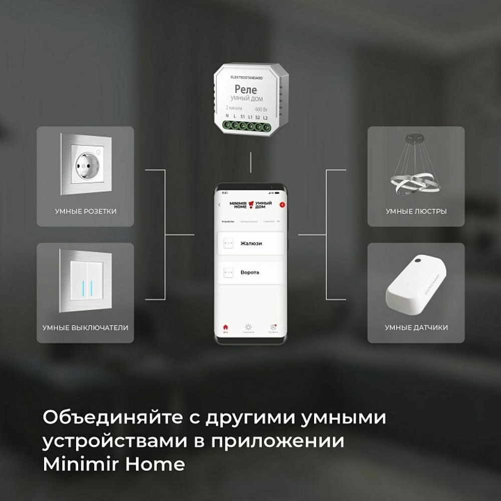 Контроллер штор Wi-Fi для смартфонов и планшетов Elektrostandard a060692