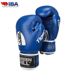 BGT-2010a-EU-4 Боксерские перчатки TIGER одобренные IBA синие