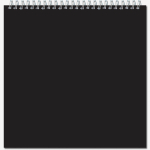 Блокнот-скетчбук QUADRO SUPERBIG BLACK 20 листов на металлическом гребне