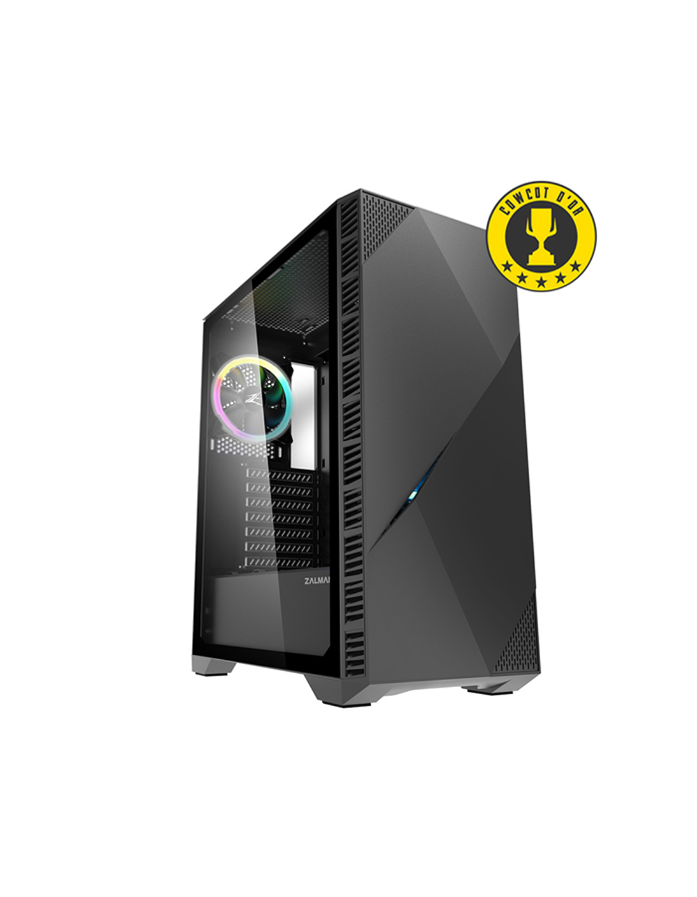 ZALMAN Z3 ICEBERG, ATX, BLACK, WINDOW, 5x3.5", 1x2.5", 1xUSB2.0, 2xUSB3.0, FRONT 1x120mm ARGB, REAR 1x120mm ARGB