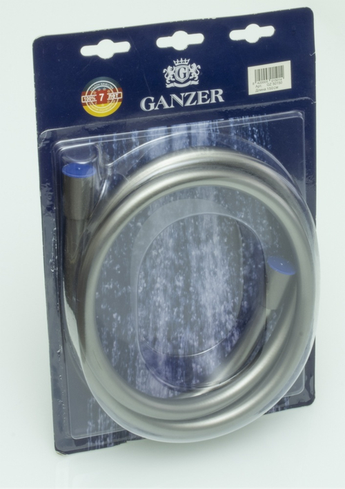 50175 Шланг для душа  175см. GANZER серебристый  (50/1шт)