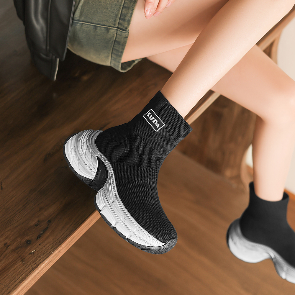 Safiya Fabric Ankle Boots Women"s Black