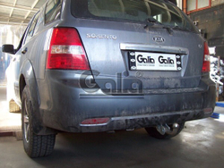 Фаркоп оцинкованный Galia K028A для Kia Sorento 2002-2009(паспорт и сертификат в комплекте)(без электрики)