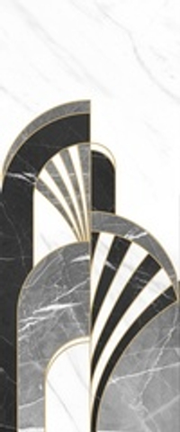 Noir white decor 01 250х600 (1-й сорт)