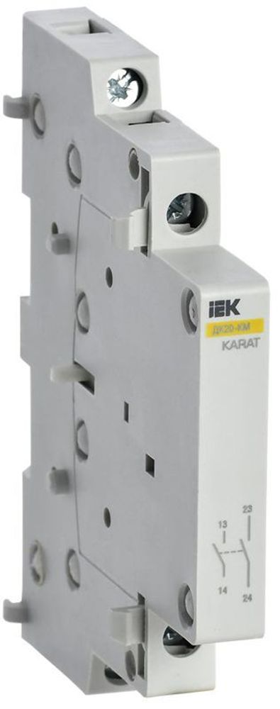 Контакт дополнительный ДК20-КМ 2НО KARAT IEK MKK00D-DK-20 Контакт дополнительный ДК20-КМ 2НО KARAT IEK MKK00D-DK-20