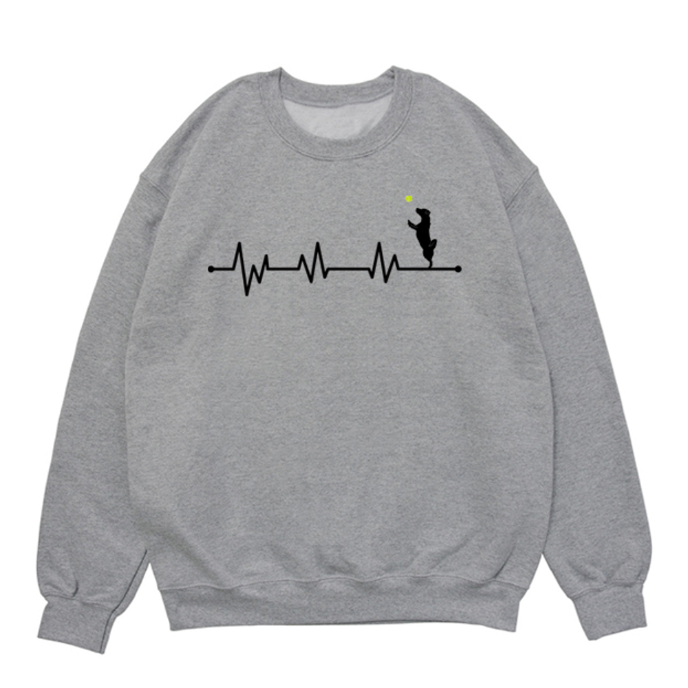 Свитшот "ЭКГ - Джек Рассел в прыжке"