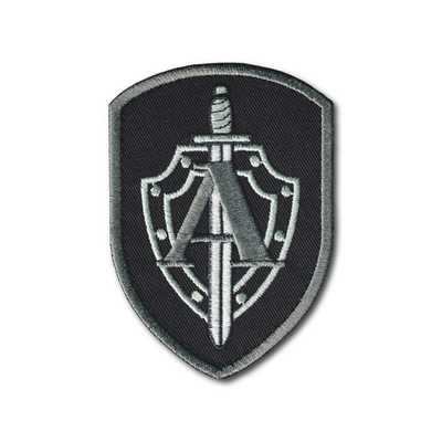 Нашивка ( Шеврон ) На Рукав Группа Альфа Черная