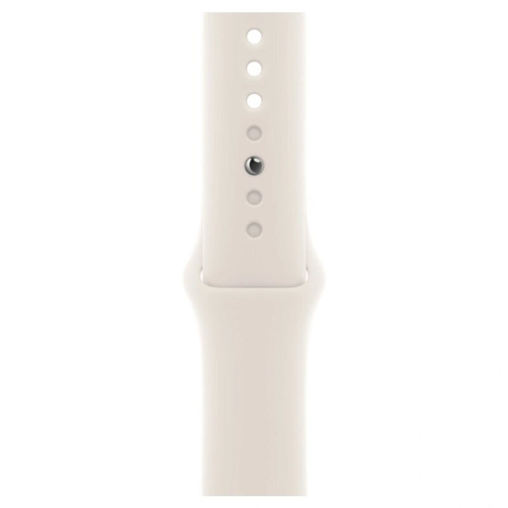 Умные часы Apple Watch Series 11, 46 мм, алюминий цвета «Silver», спортивный ремешок "Starlight", M/L (MEWC4)