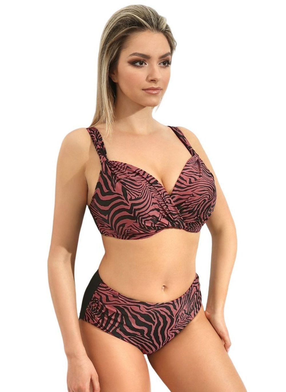 Раздельный купальник Classic Fab (Размер: F/XL) (Цвет: терракотовый)