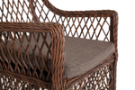 "Латте" плетеное кресло из искусственного ротанга, цвет коричневый