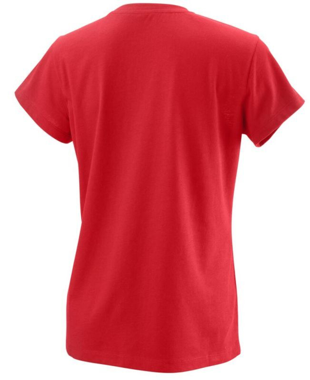 Женская теннисная футболка Wilson Team II Tech Tee W - Red