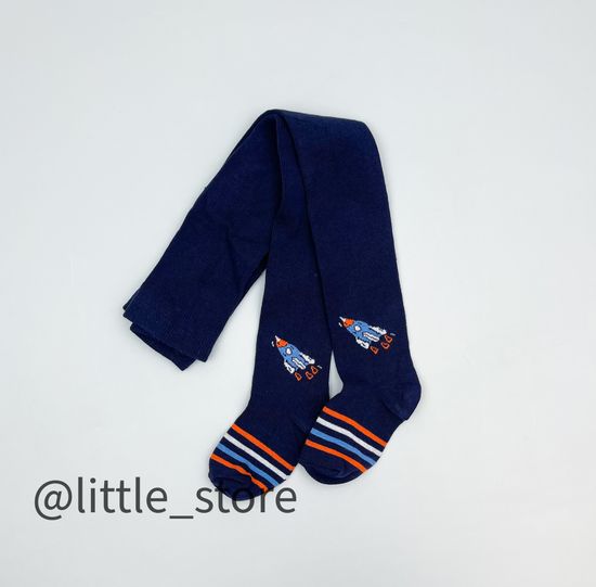 Колготки хлопковые, Глубокий синий