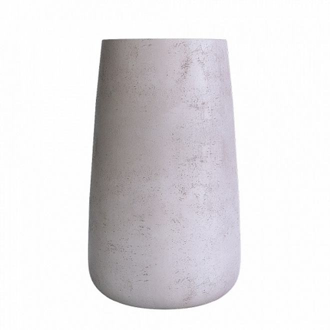 Кашпо Concretika Cone D36 H75 Concrete White