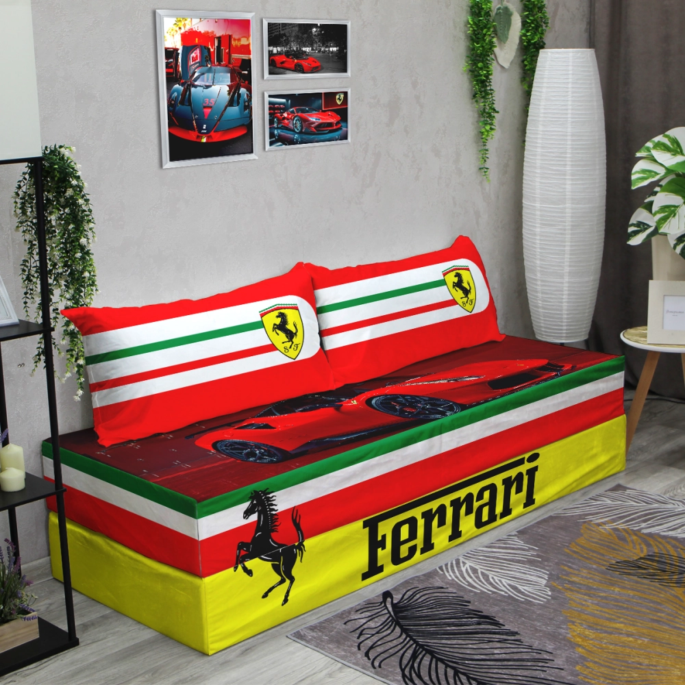 Бескаркасный диван кровать раскладной "Ferrari"