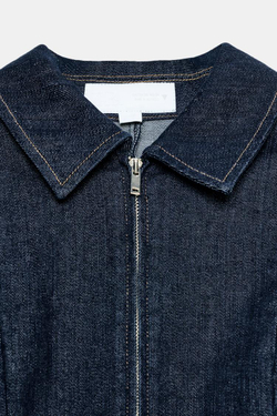 ZARA ДЖИНСОВОЕ ПЛАТЬЕ TRF НА МОЛНИИ, ТЕМНЫЙ ИНДИГО