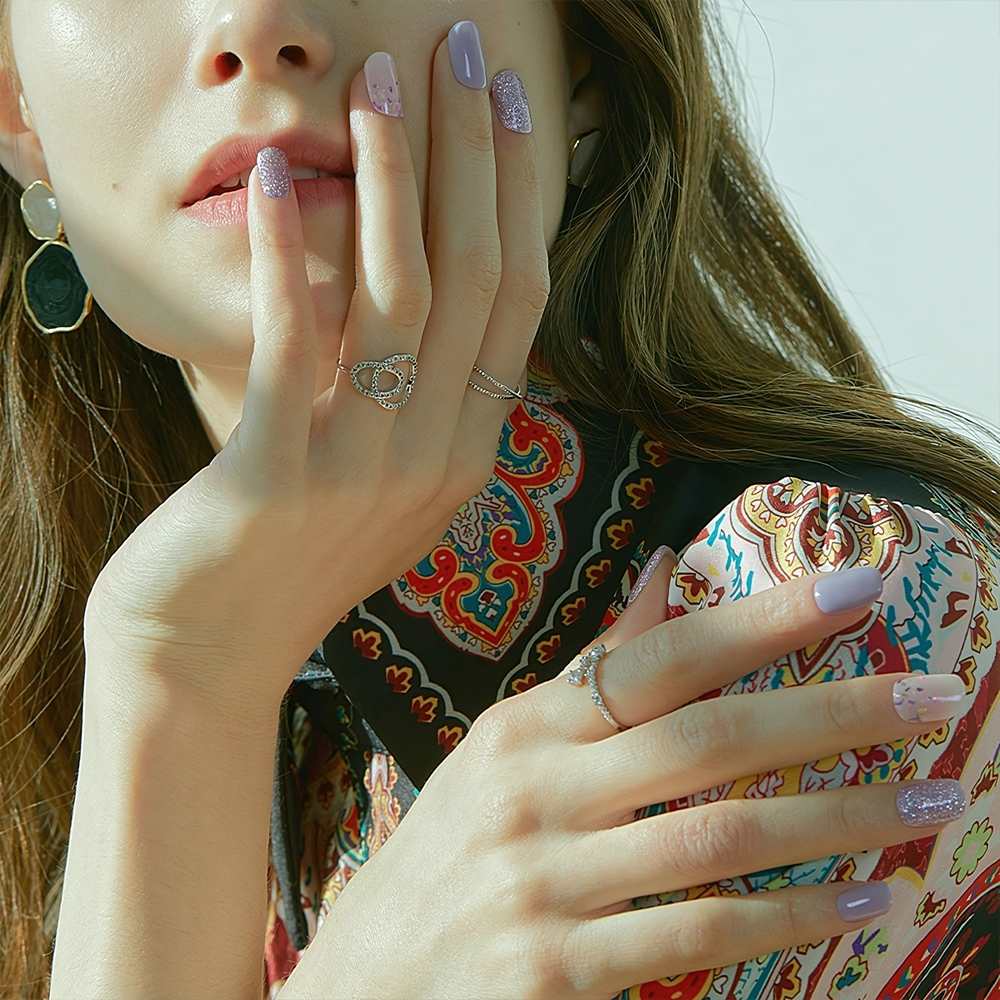 ohora Gel Nail Sticker N Afterglow - наклейки для ногтей, 30 шт.