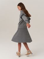 Юбка школьная для девочки AT883 серый
