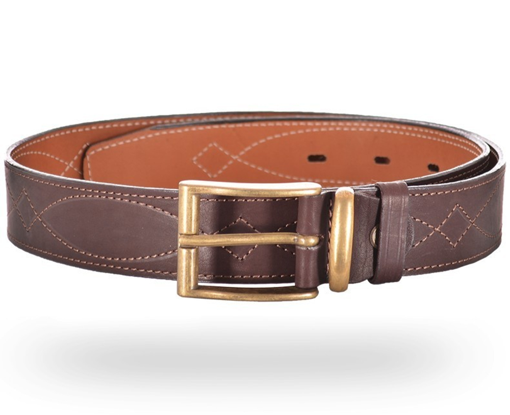 Ремень охотника брючный коричневый ХСН 40мм