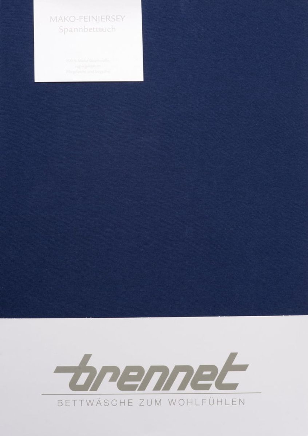 Простыня на резинке 150х200 Brennet 0036 174 темно-синяя