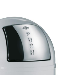 Ведро для мусора 50л Wesco Pushboy матовое черное